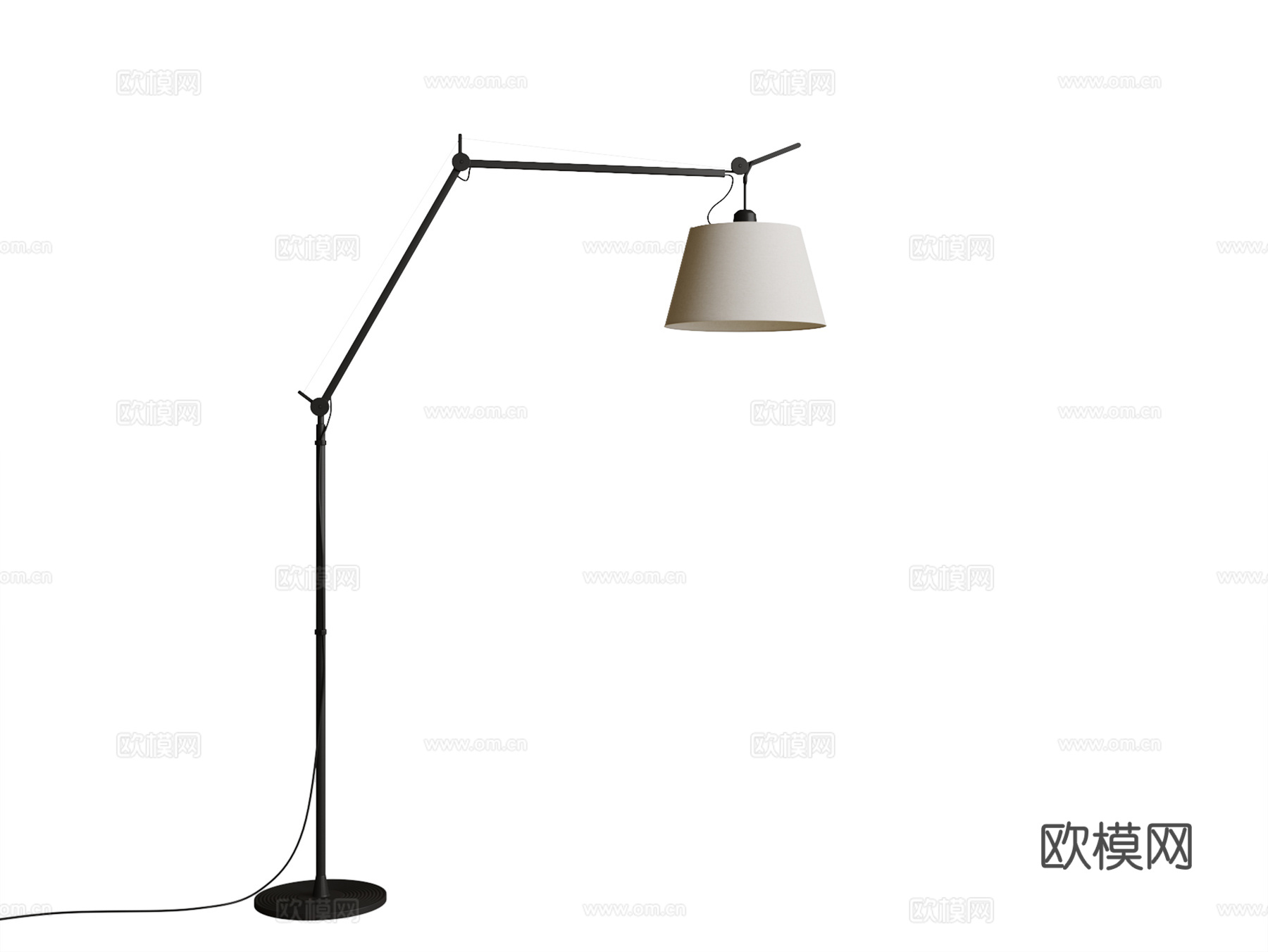 现代落地灯su模型