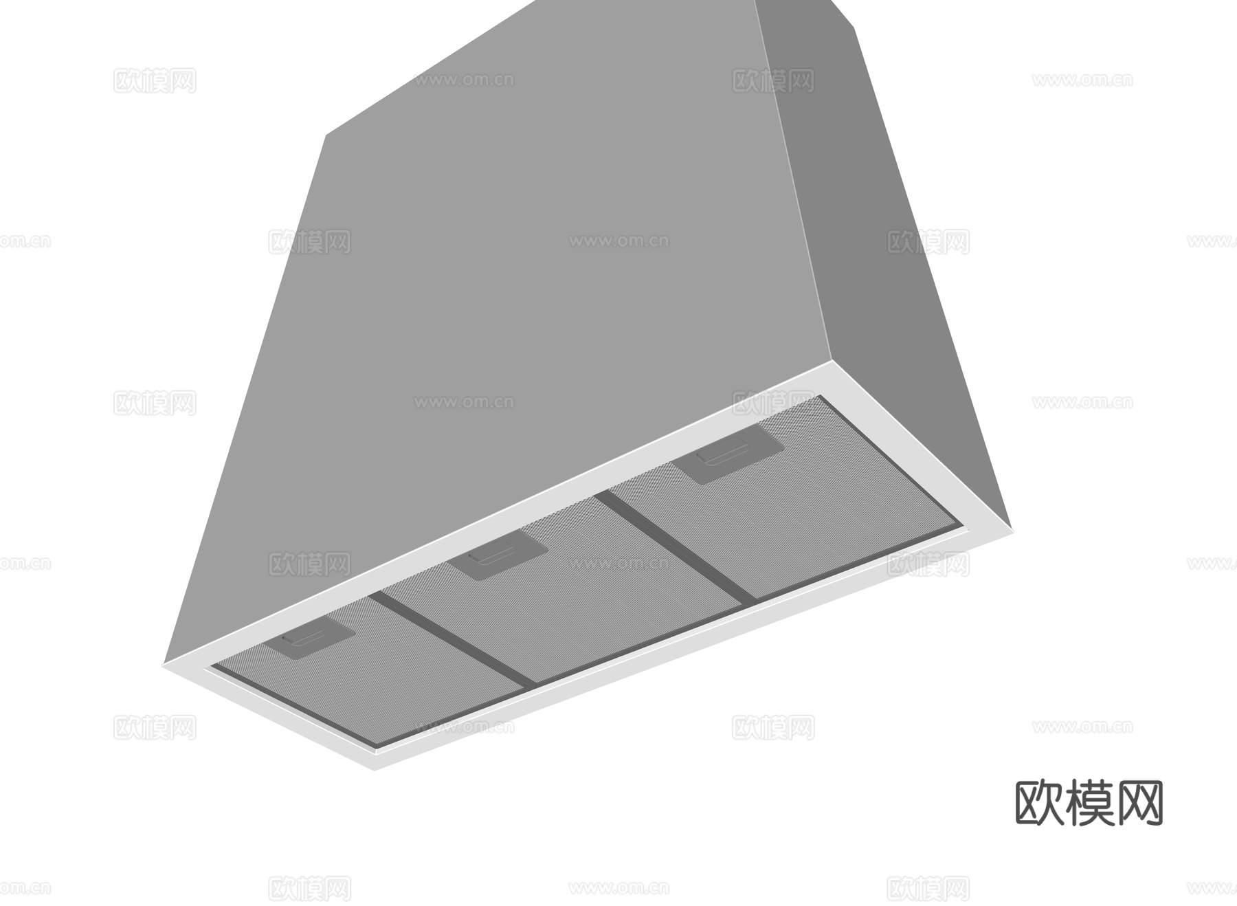 现代油烟机 抽油烟机su模型