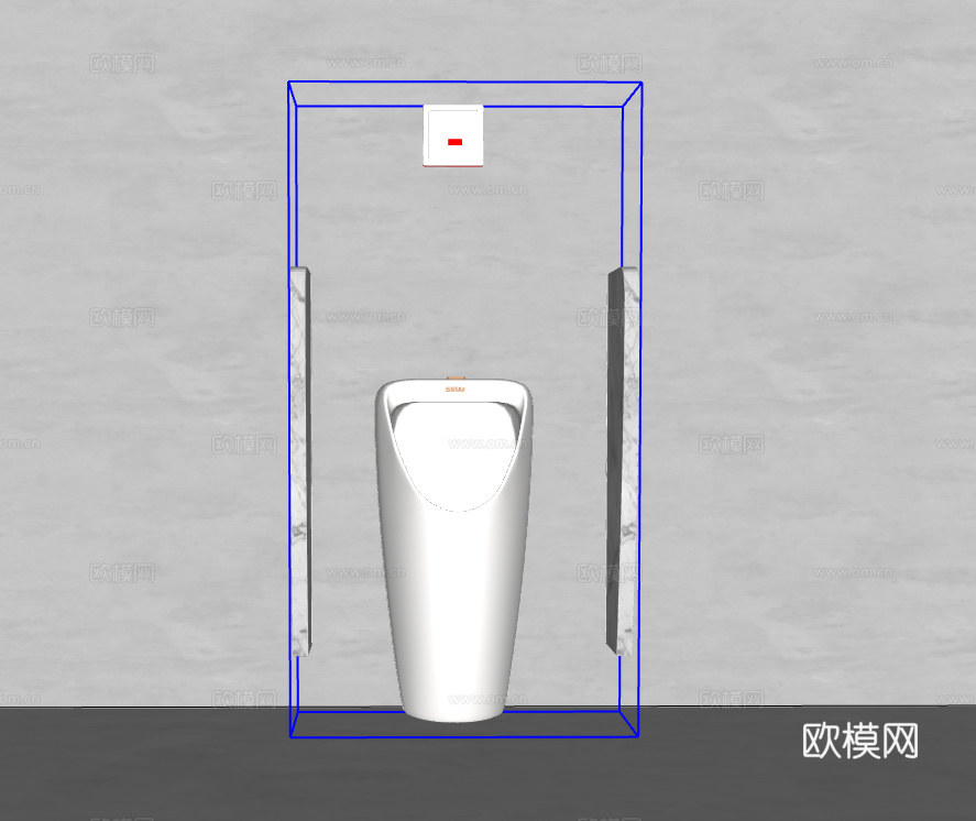 小便斗su模型