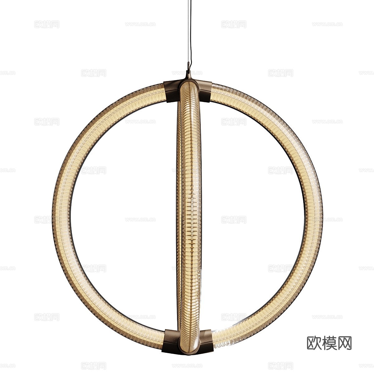 现代轻奢线性装饰吊灯3d模型