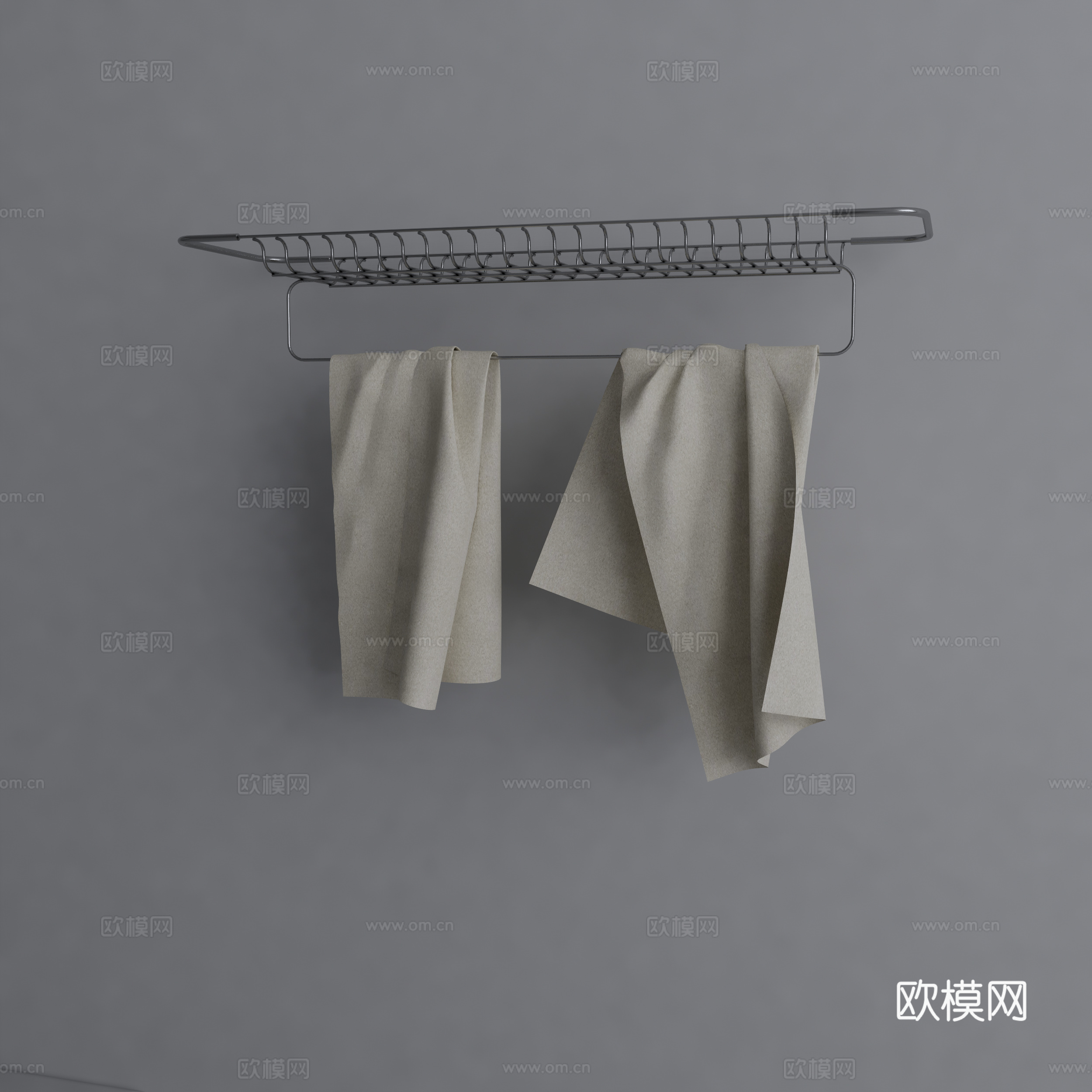 毛巾架su模型