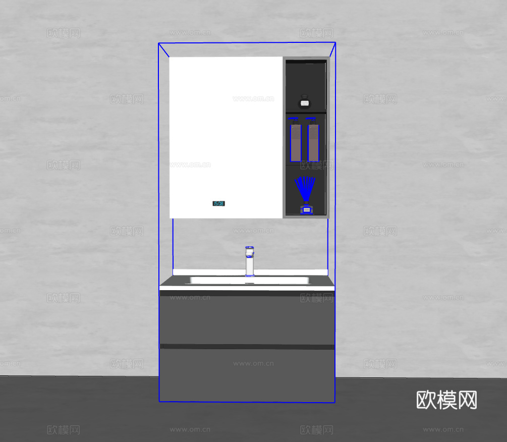 洗手台su模型
