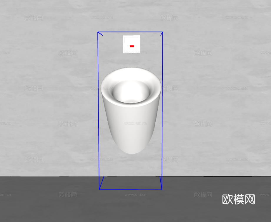 小便斗su模型
