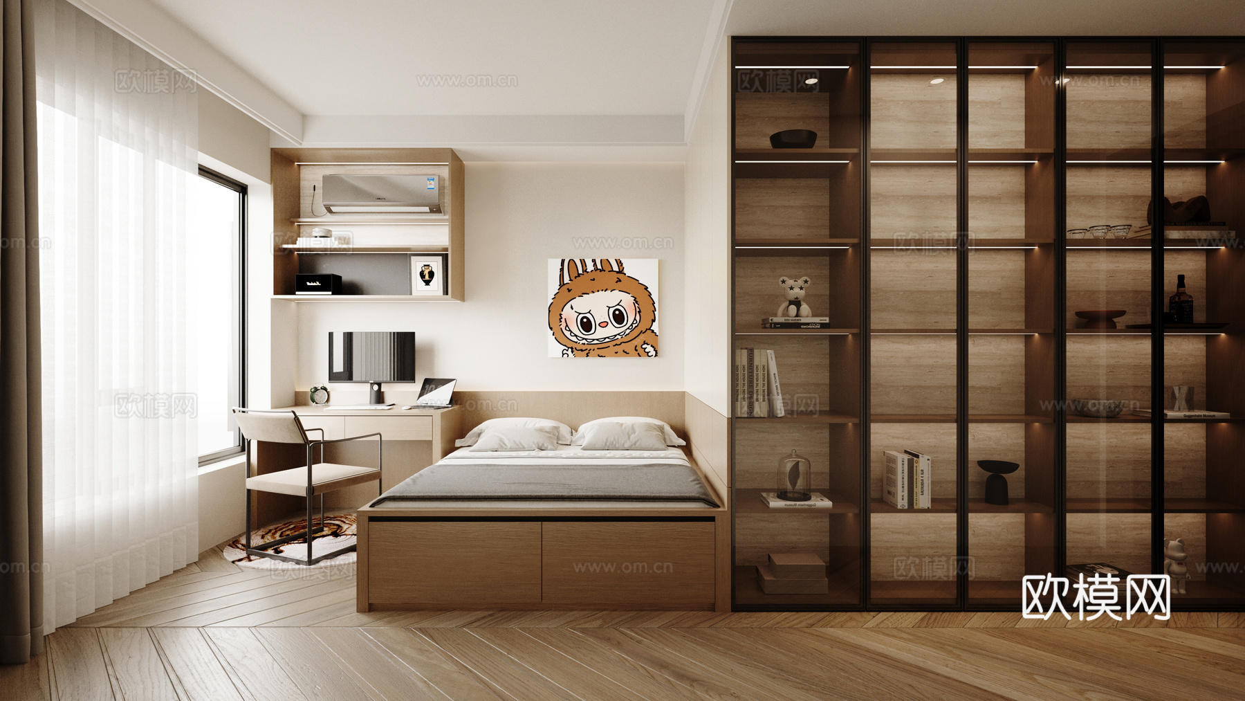 儿童房3d模型下载