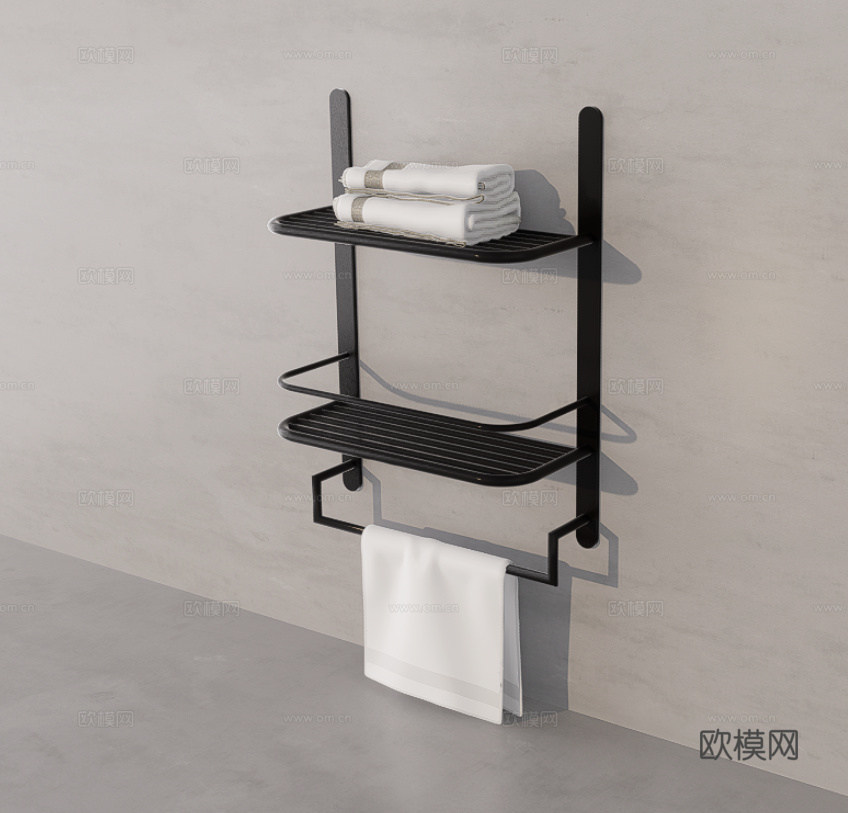 毛巾架su模型