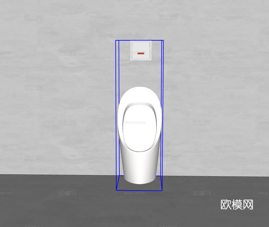 小便斗su模型