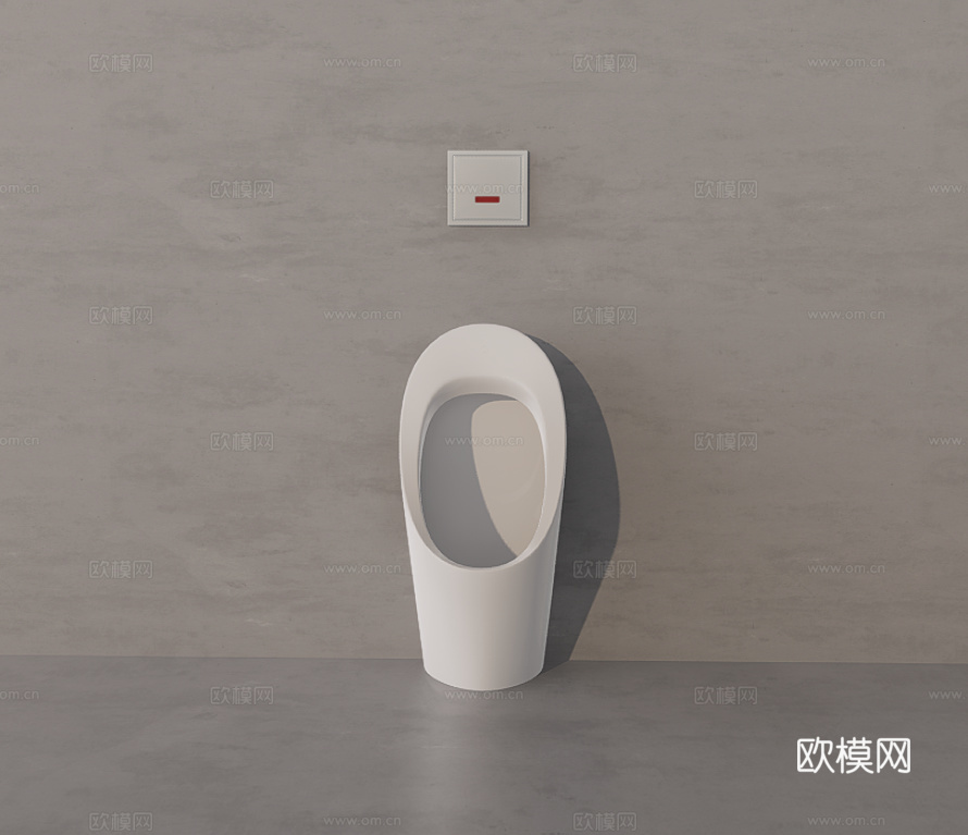 小便斗su模型