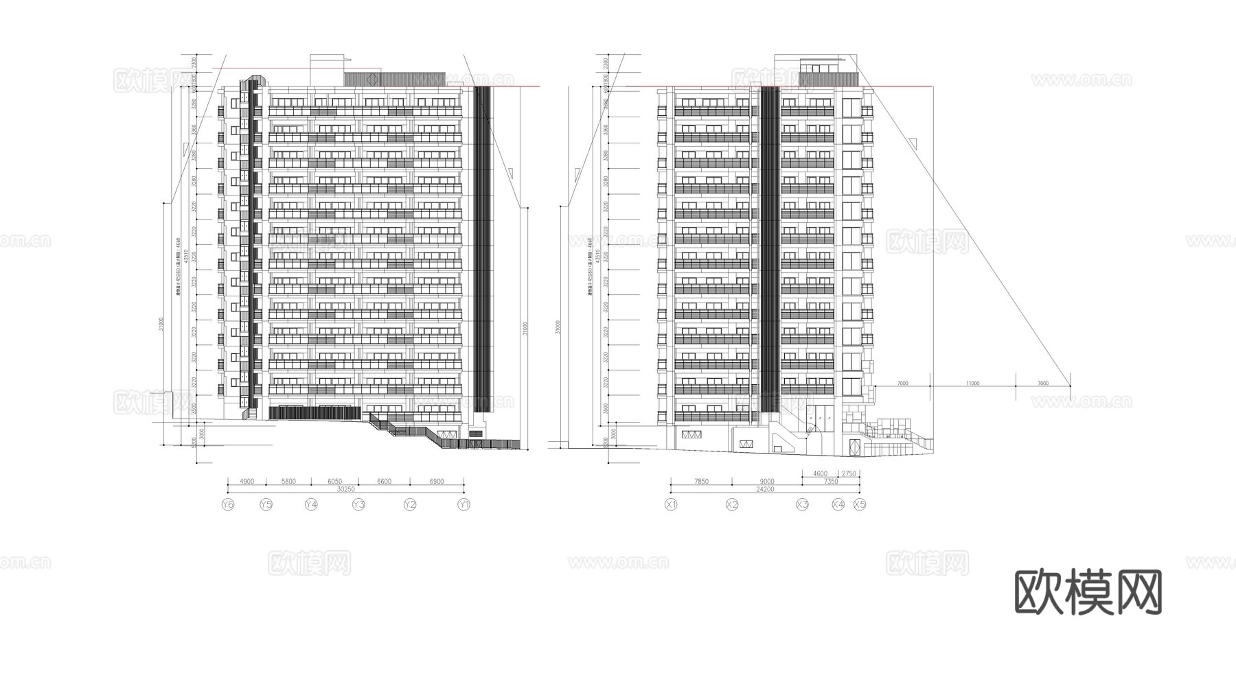 建筑住宅 公寓住宅 办公建筑cad施工图