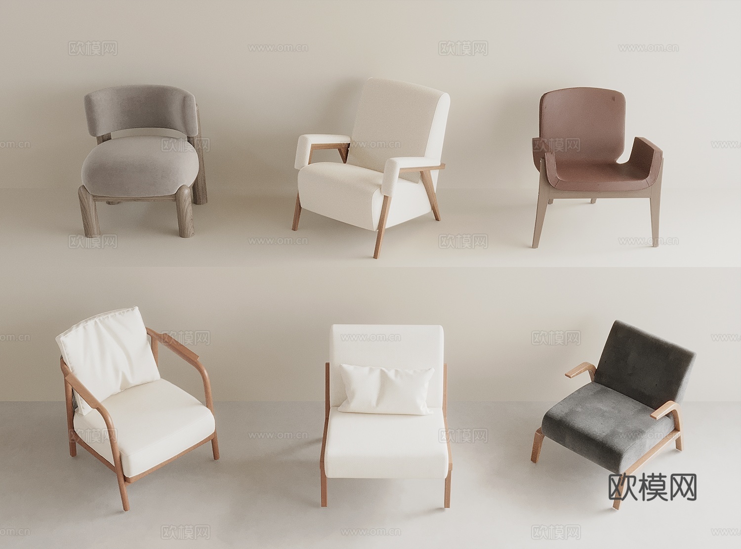 中古风休闲椅 椅子 凳子3d模型下载