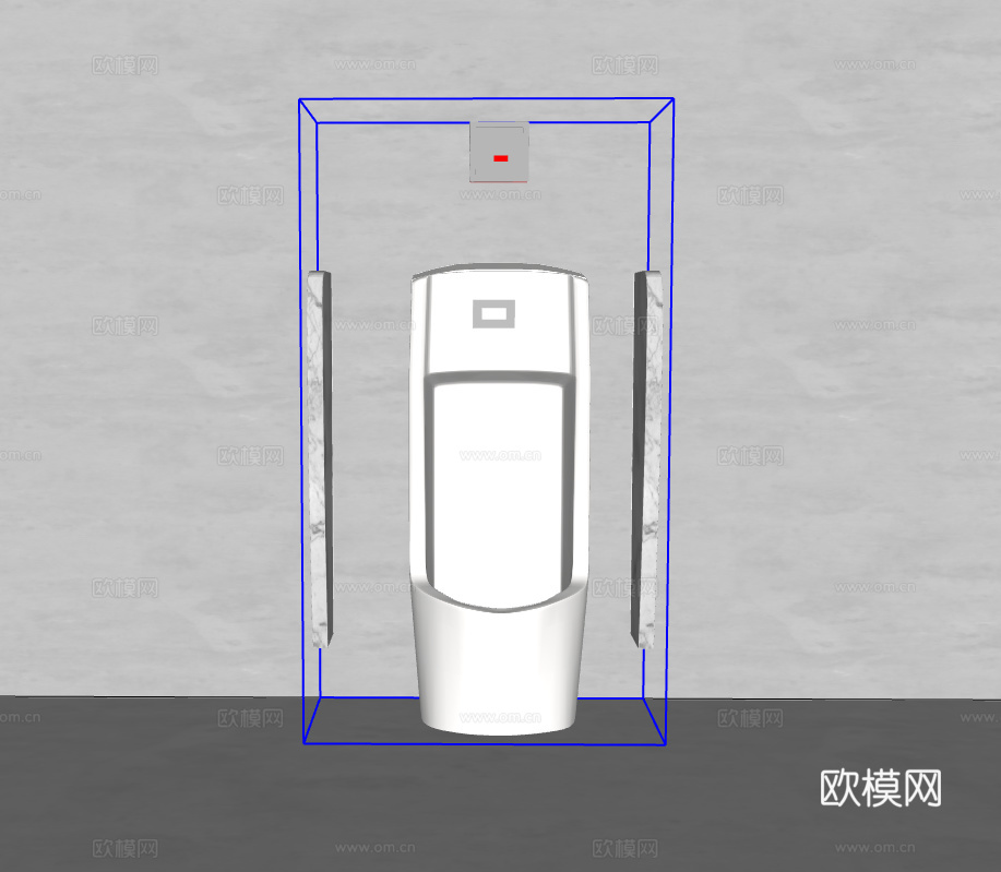 小便斗su模型