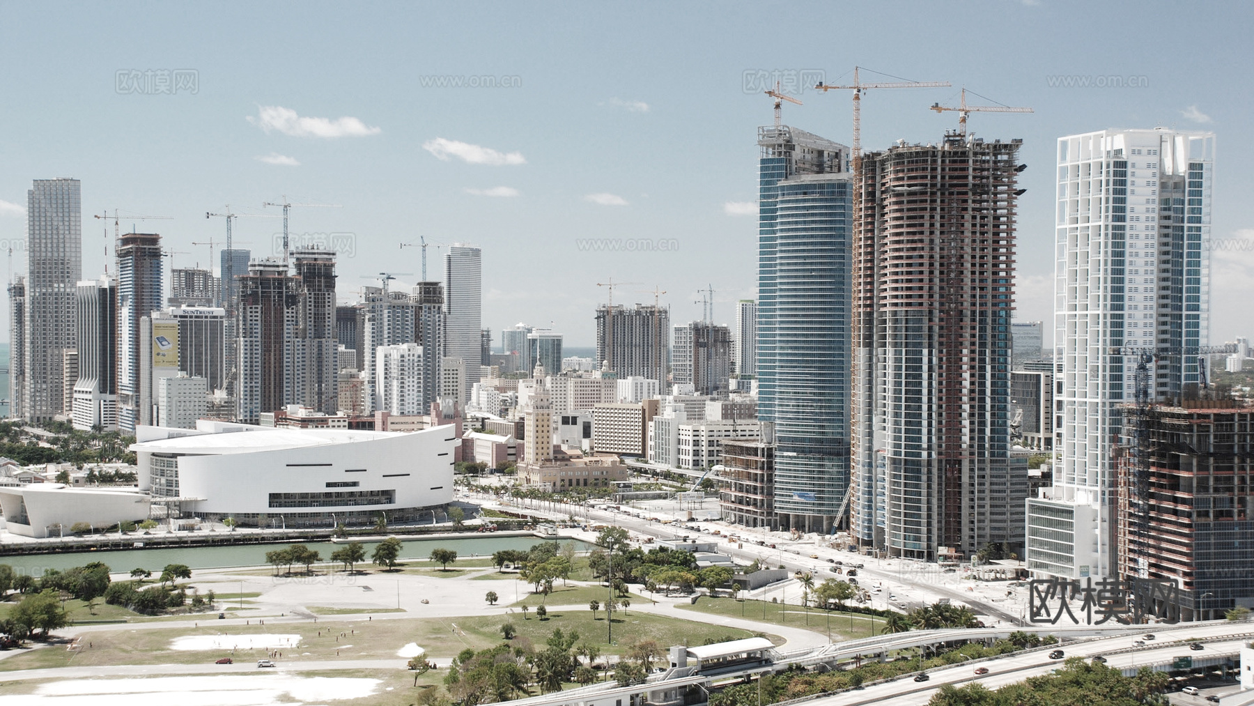 外景贴图  窗景 环境外景 现代都市风景