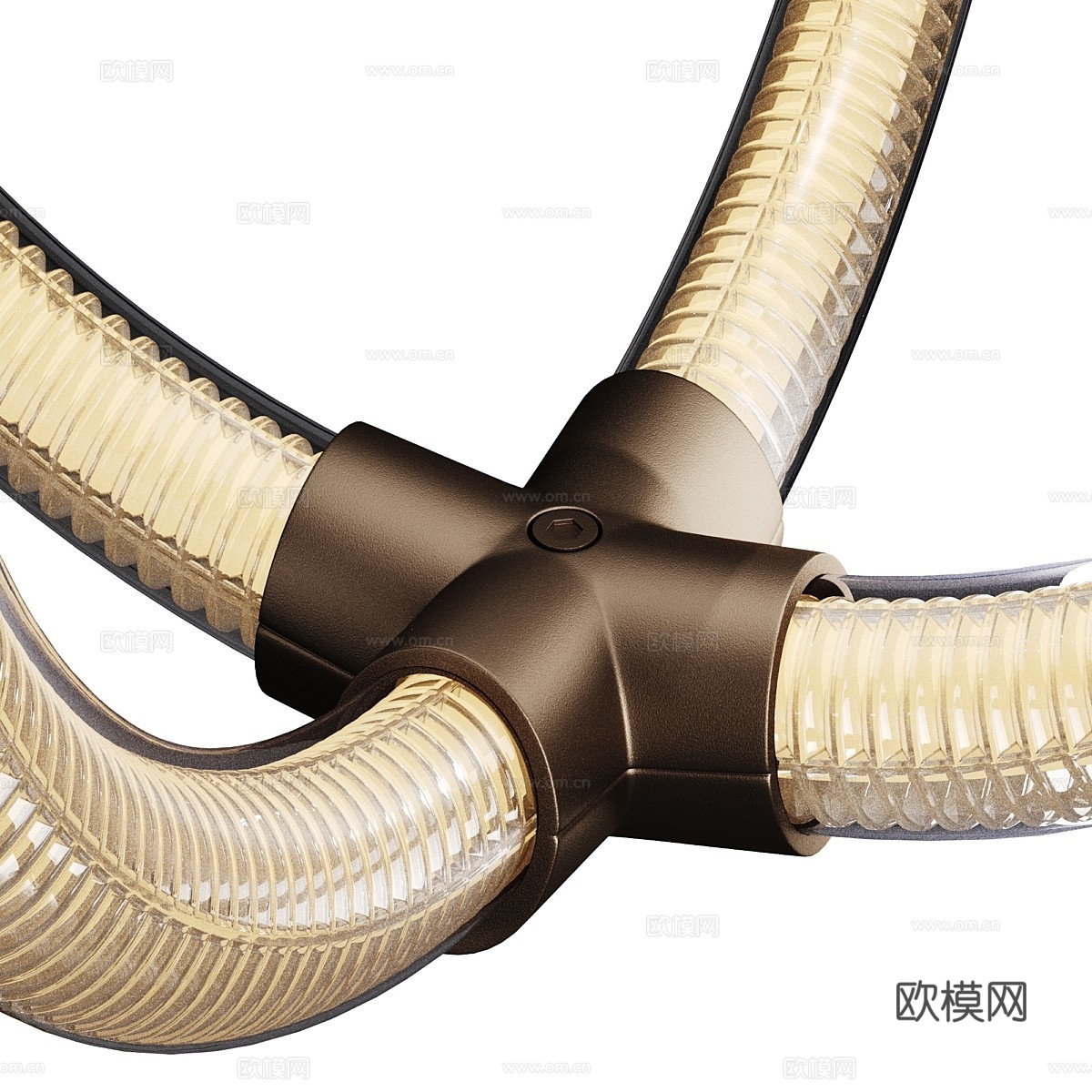 现代轻奢线性装饰吊灯3d模型