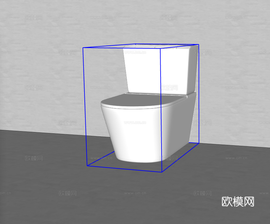 马桶su模型下载（渲染图2）