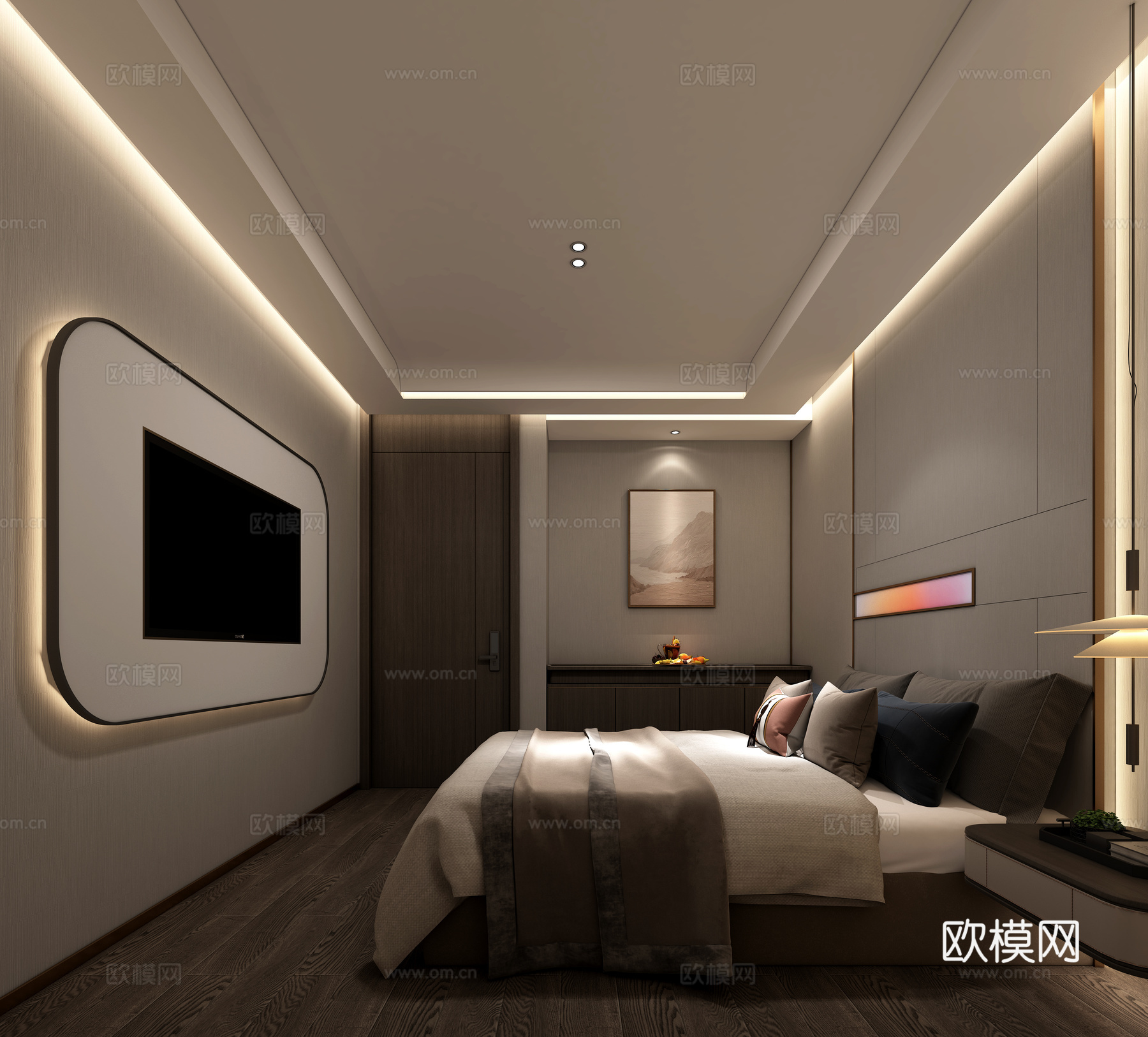 客房免费3d模型下载