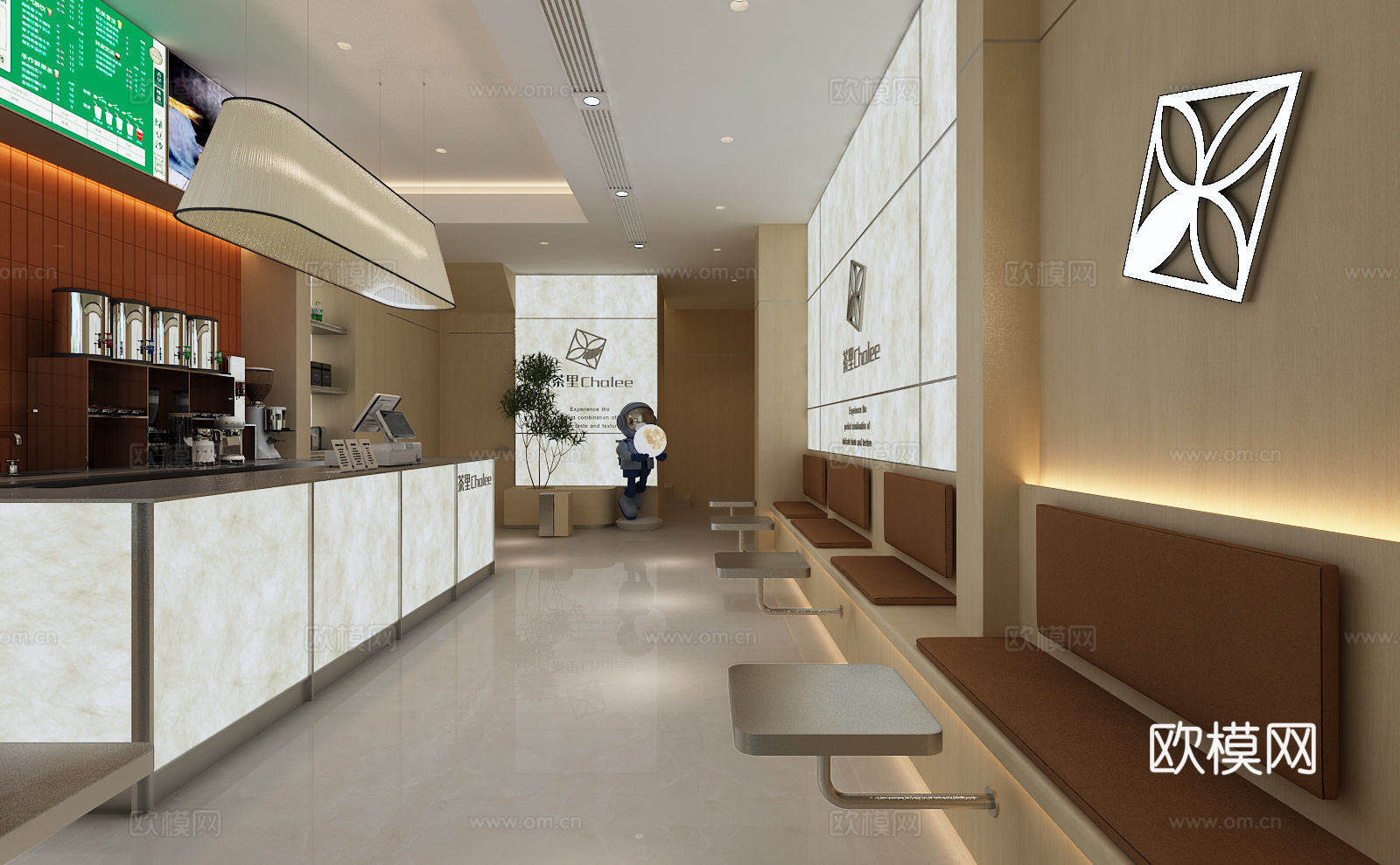 奶茶店 茶里3d模型下载（渲染图3）