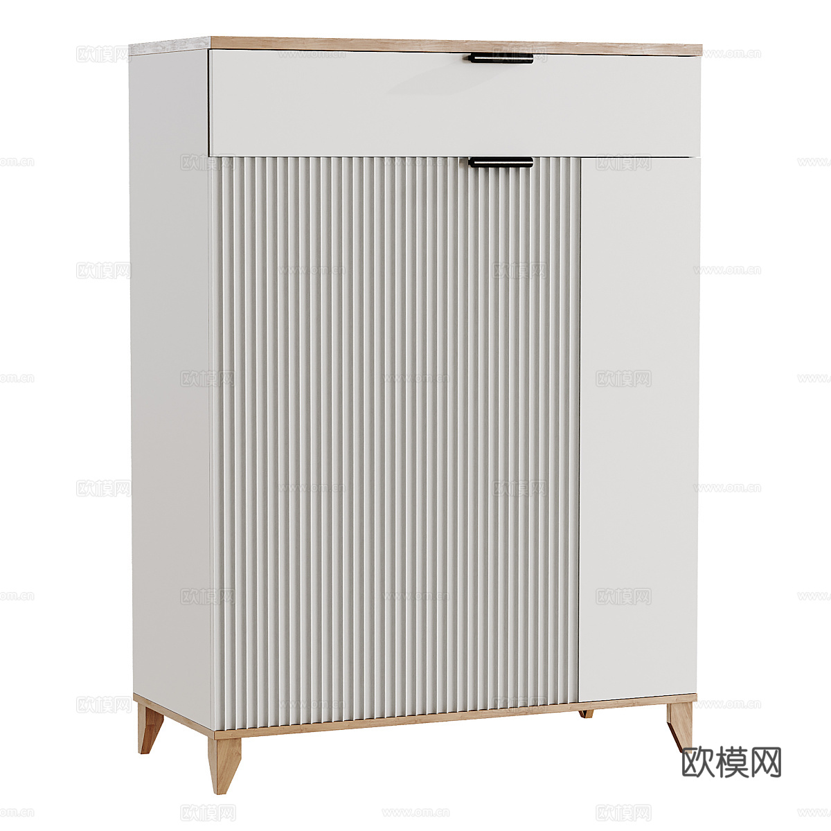 现代北欧成品鞋柜 矮鞋柜3d模型