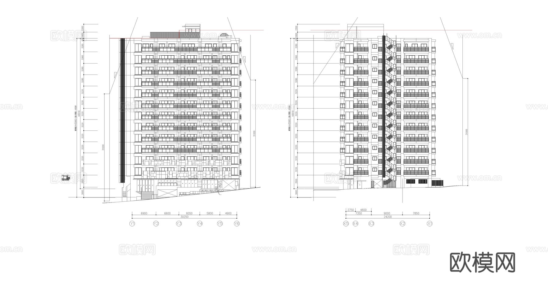 建筑住宅 公寓住宅 办公建筑cad施工图