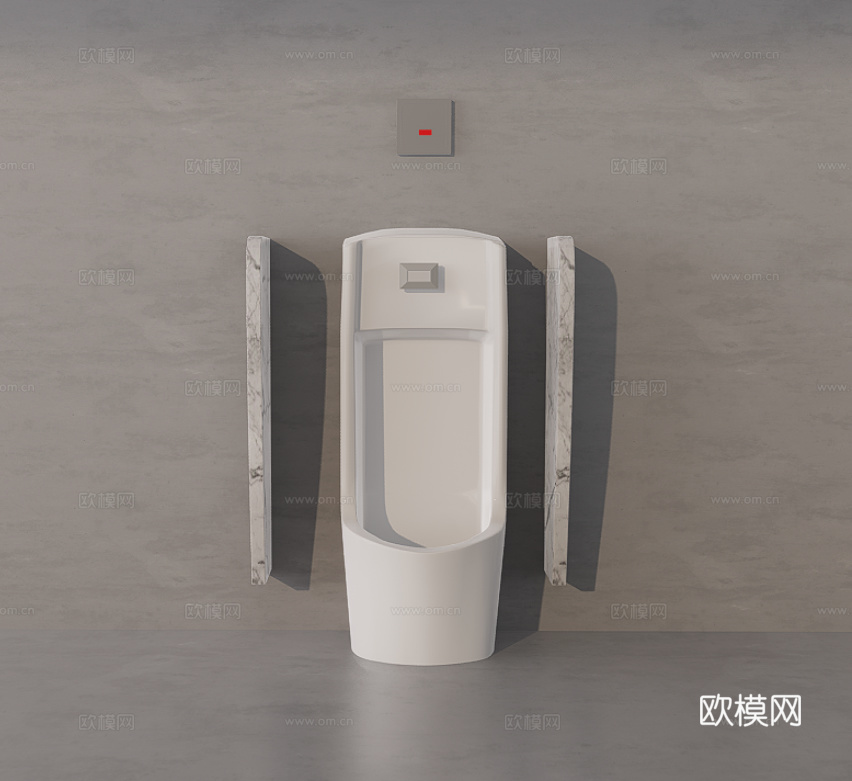 小便斗su模型
