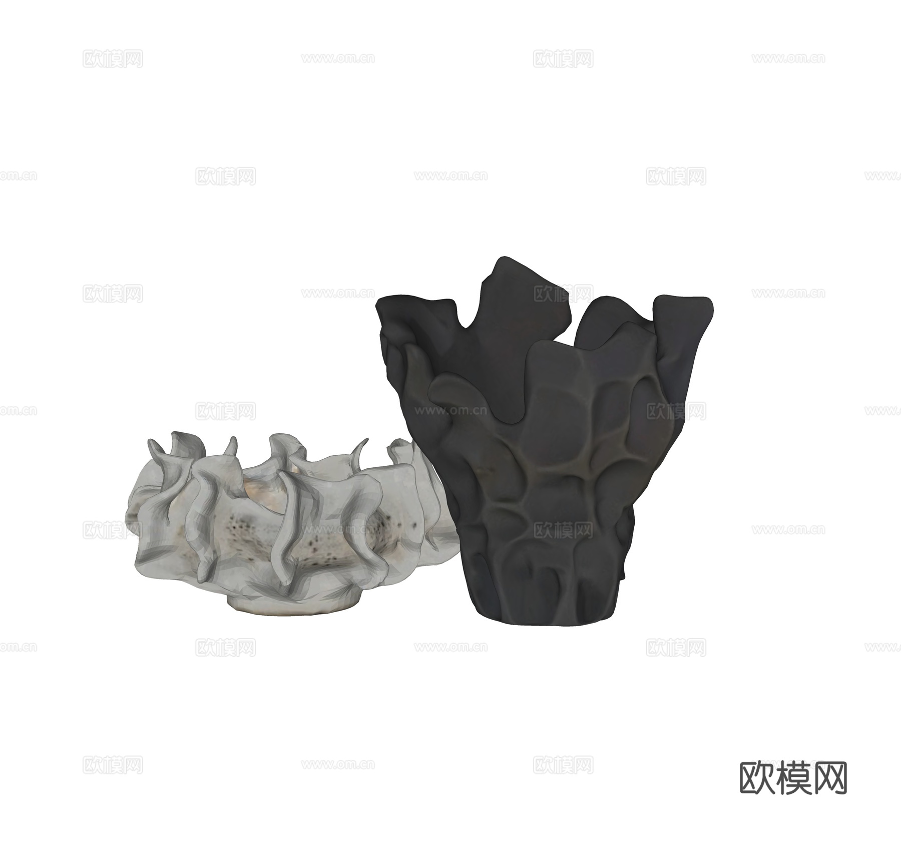 现代陶瓷器皿su模型