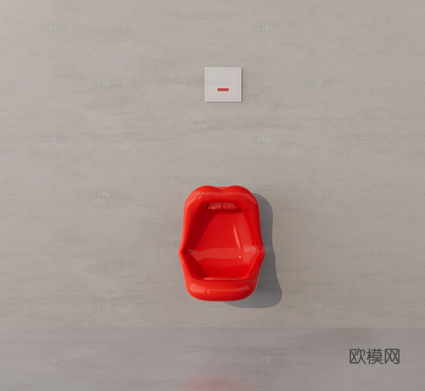 小便斗su模型