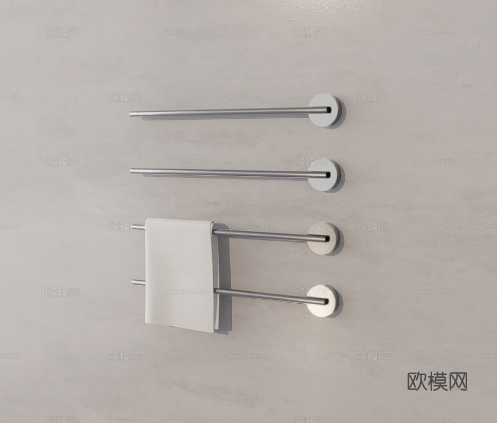 毛巾架su模型