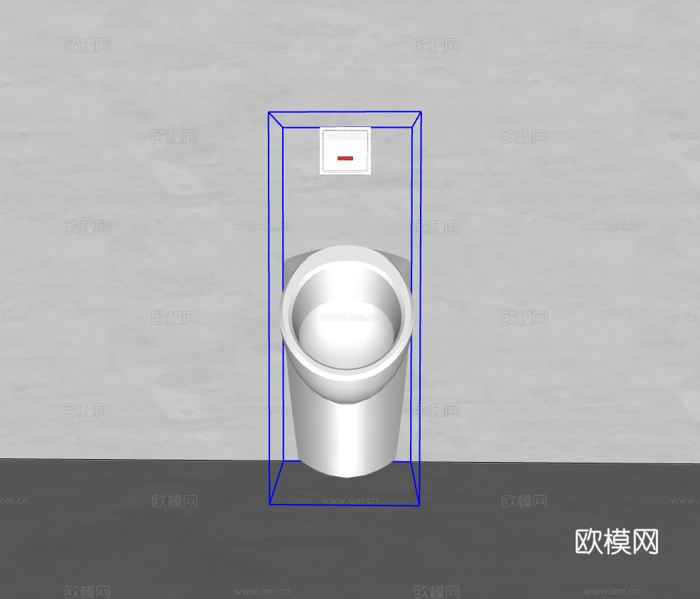 小便斗su模型
