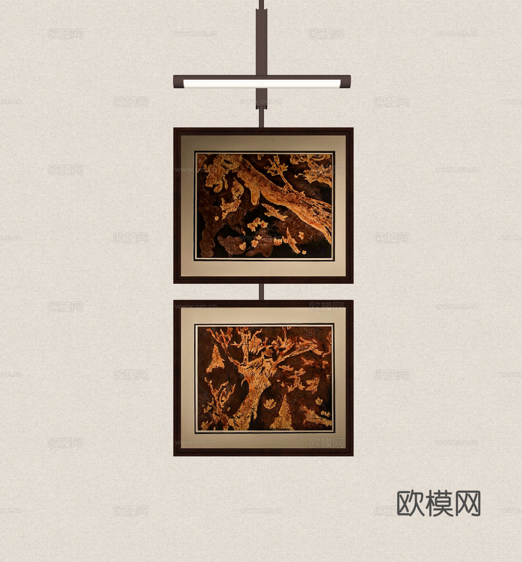 代轻奢挂画 复古挂画 壁灯挂画 挂画组合 客厅挂画 卧室挂画su模型