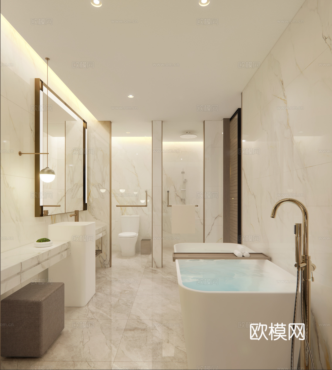 酒店客房 标准客房 现代客房 大床房su模型