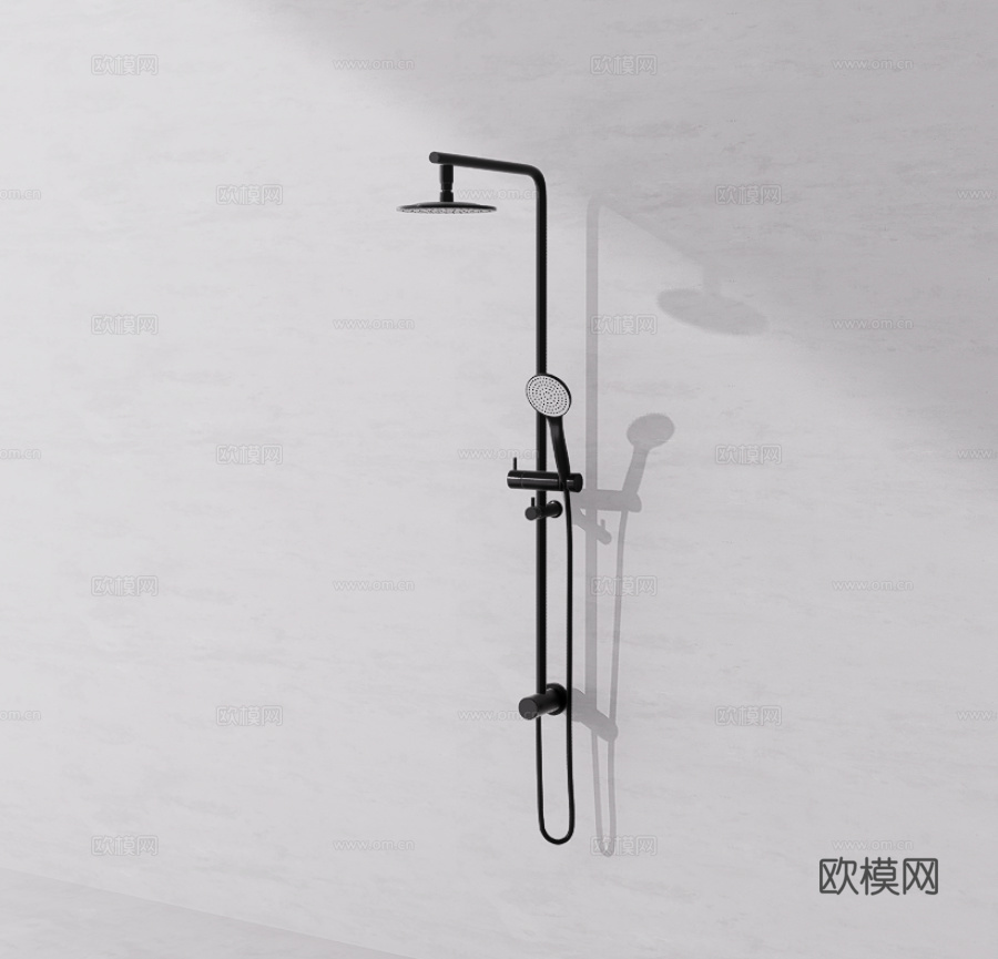 淋浴花洒su模型