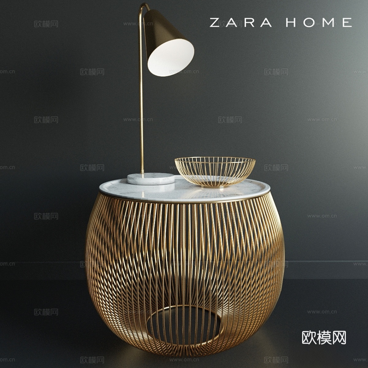 ZARA home咖啡桌3d模型下载