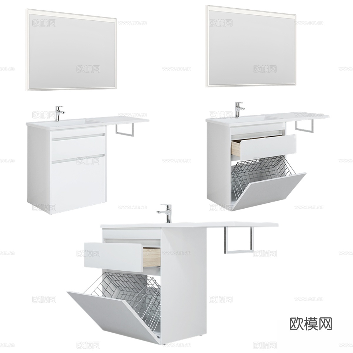 东京浴室套装含BK 110 120 130 L3d模型