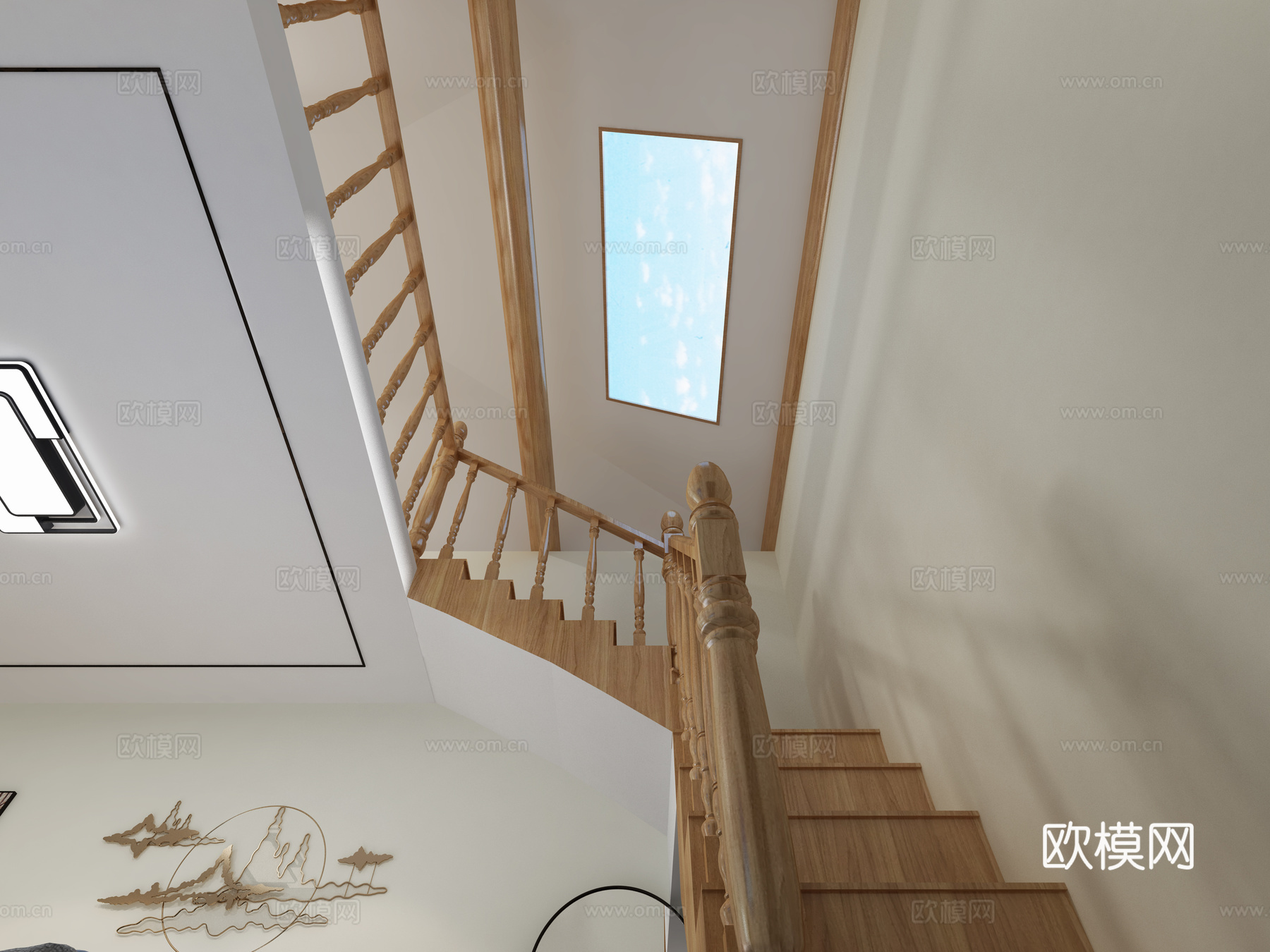 民宿客房3d模型下载（渲染图1）