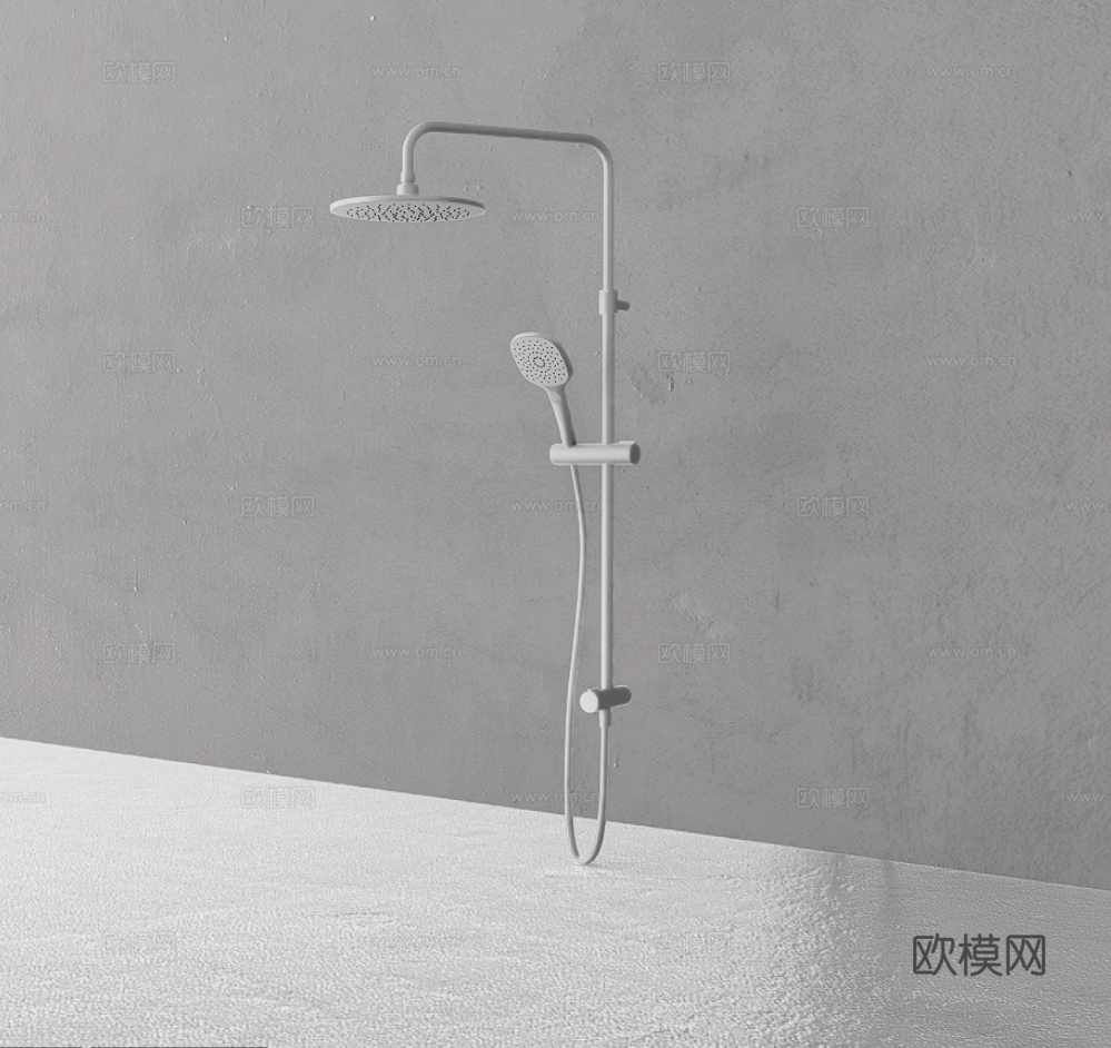 淋浴花洒su模型