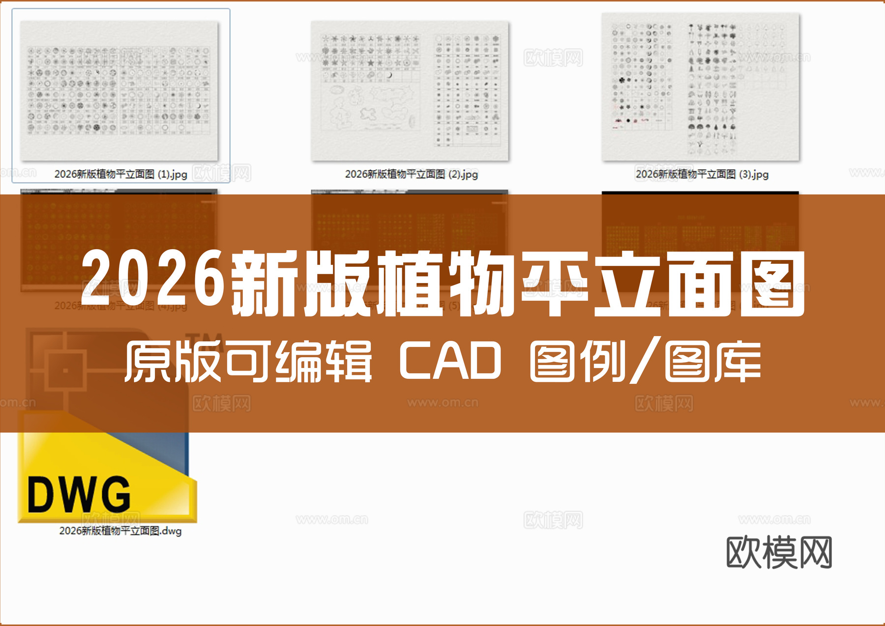 2026新版植物CAD平立面图cad施工图