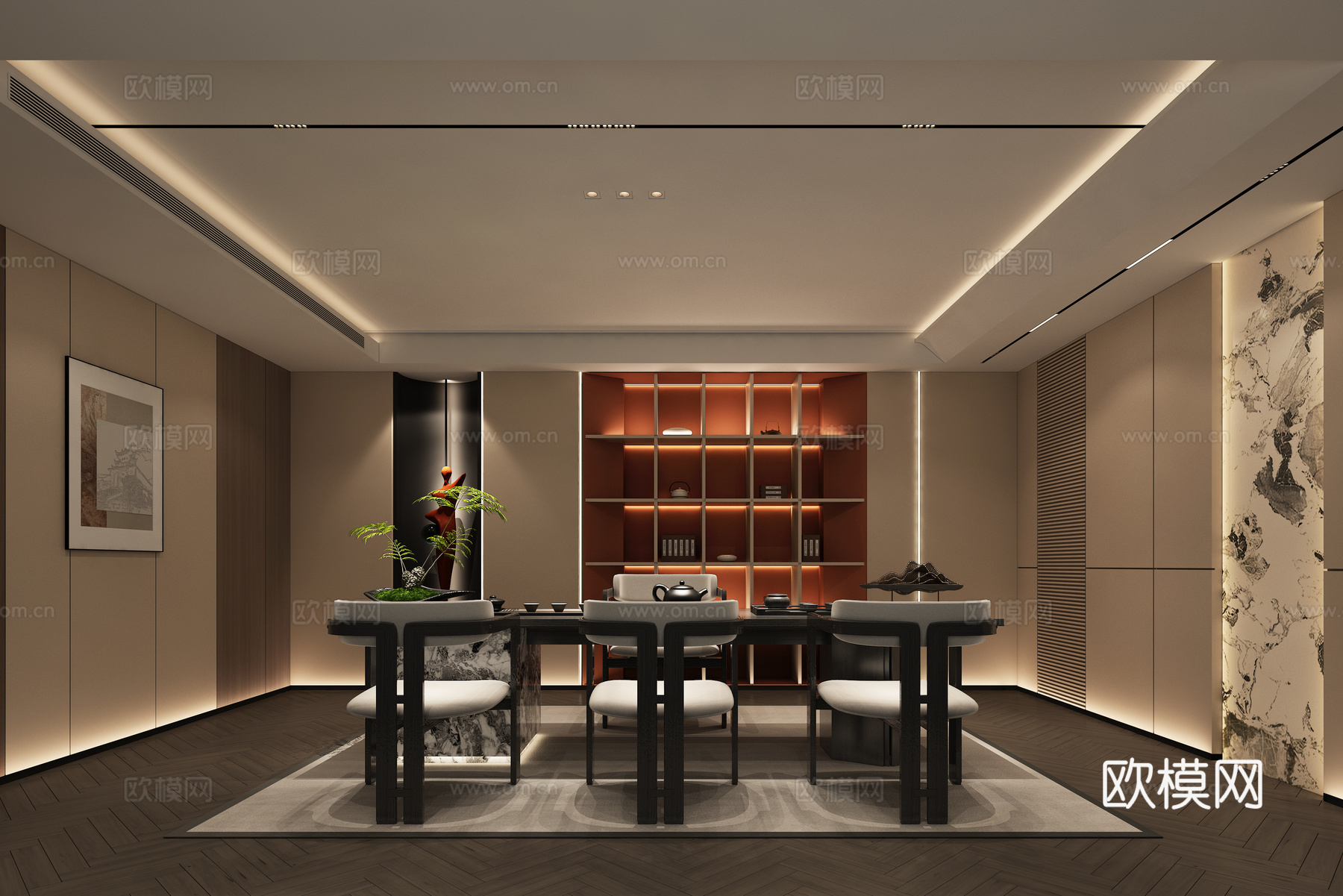 茶室3d模型下载