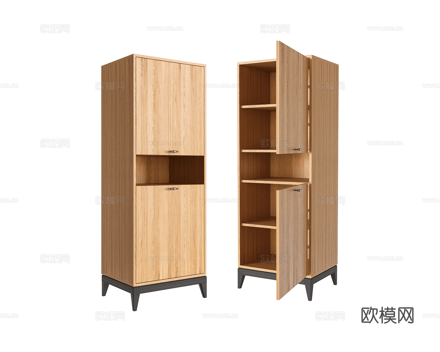 lulu'space 原木餐边柜3d模型下载