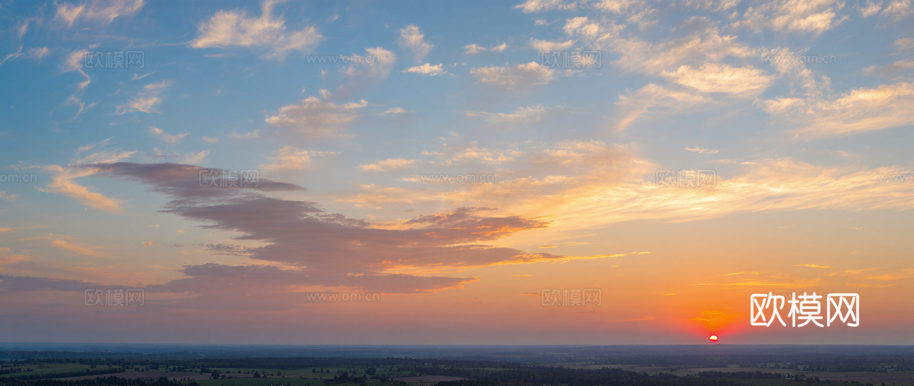 夕阳天空