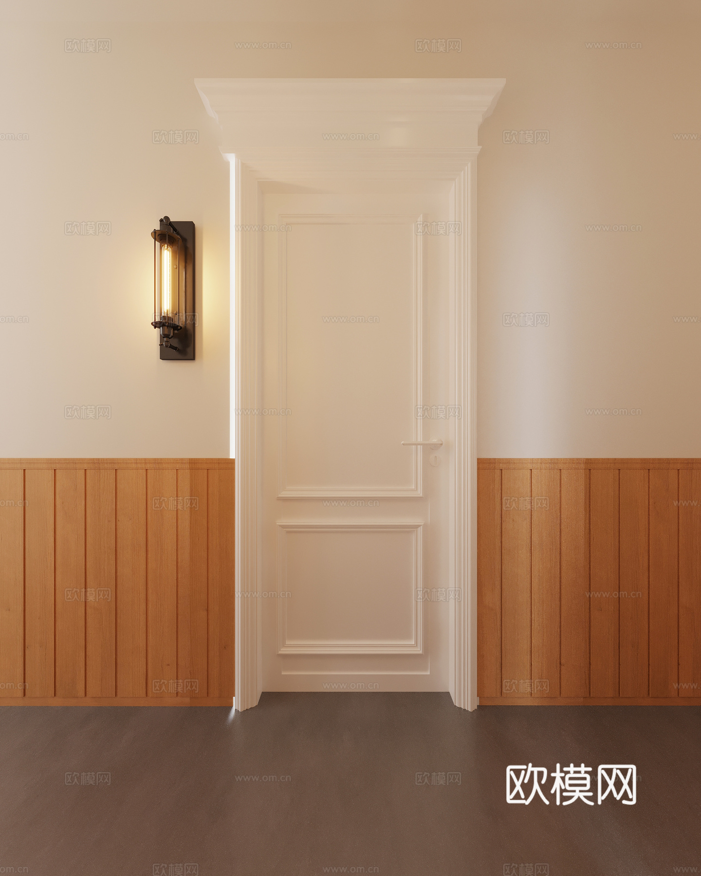 法式 复古壁灯 壁灯 墙壁灯 走廊灯 法式门3d模型下载