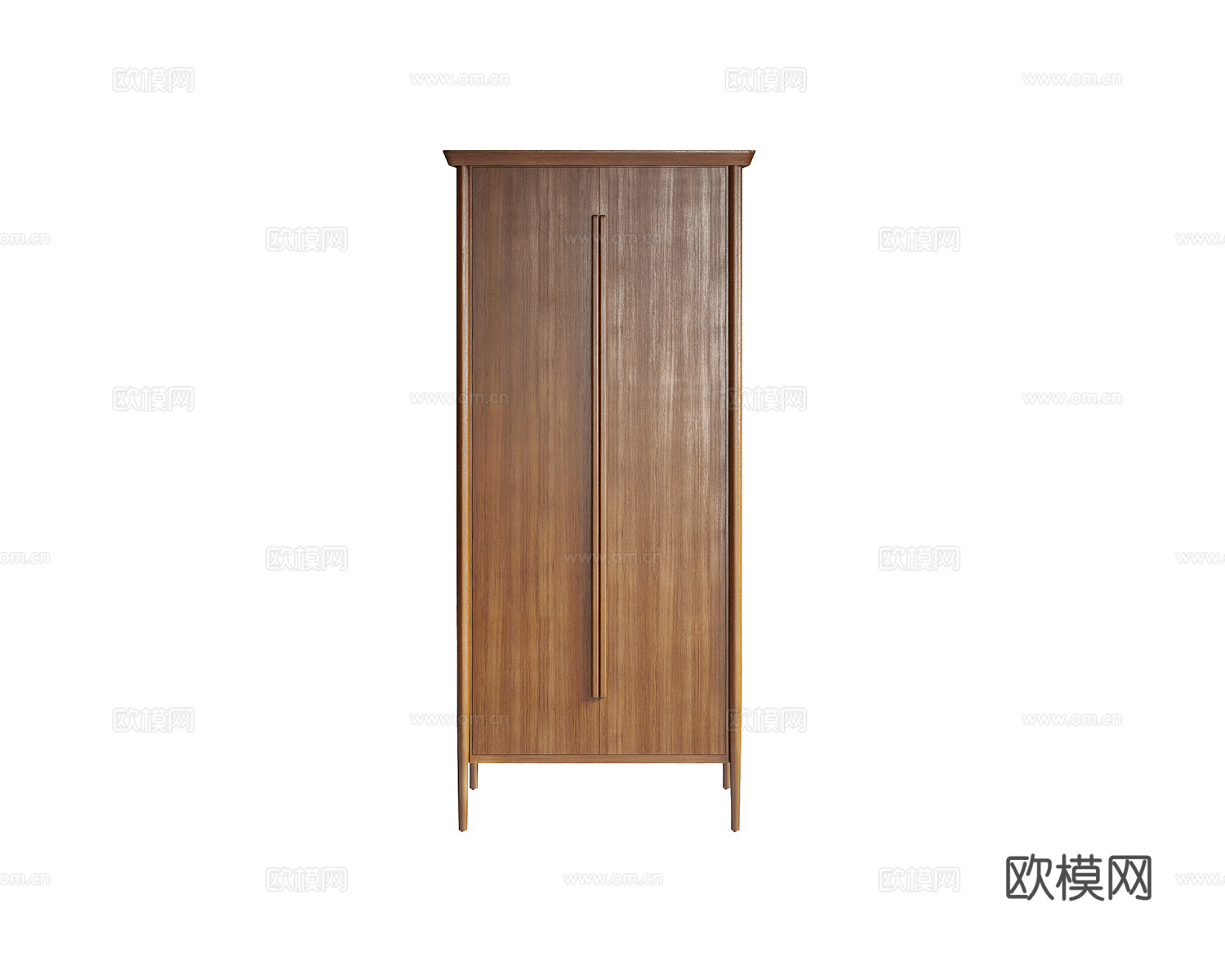 Coma 原木风衣柜3d模型下载