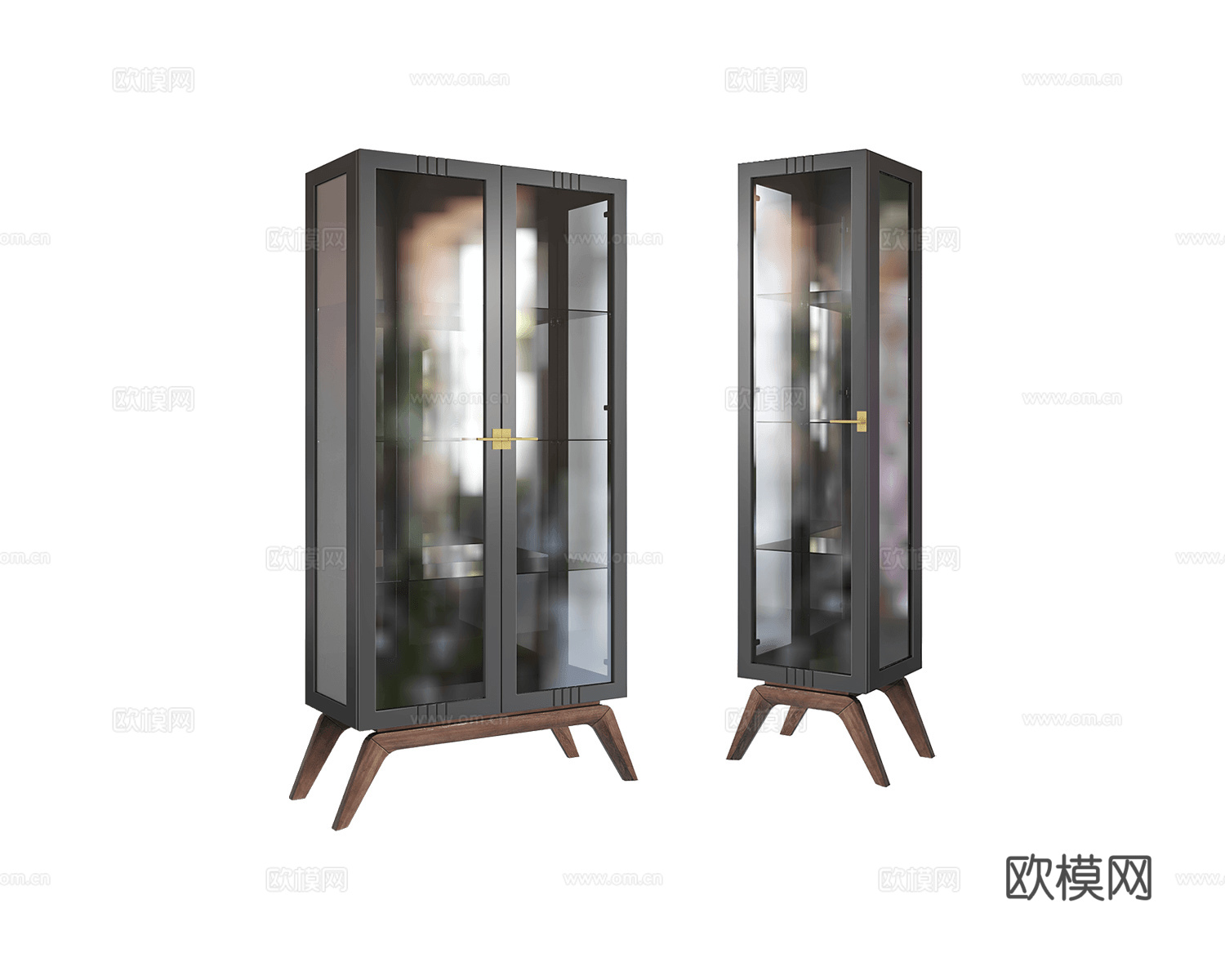 Ambicioni 美式玻璃酒柜3d模型下载