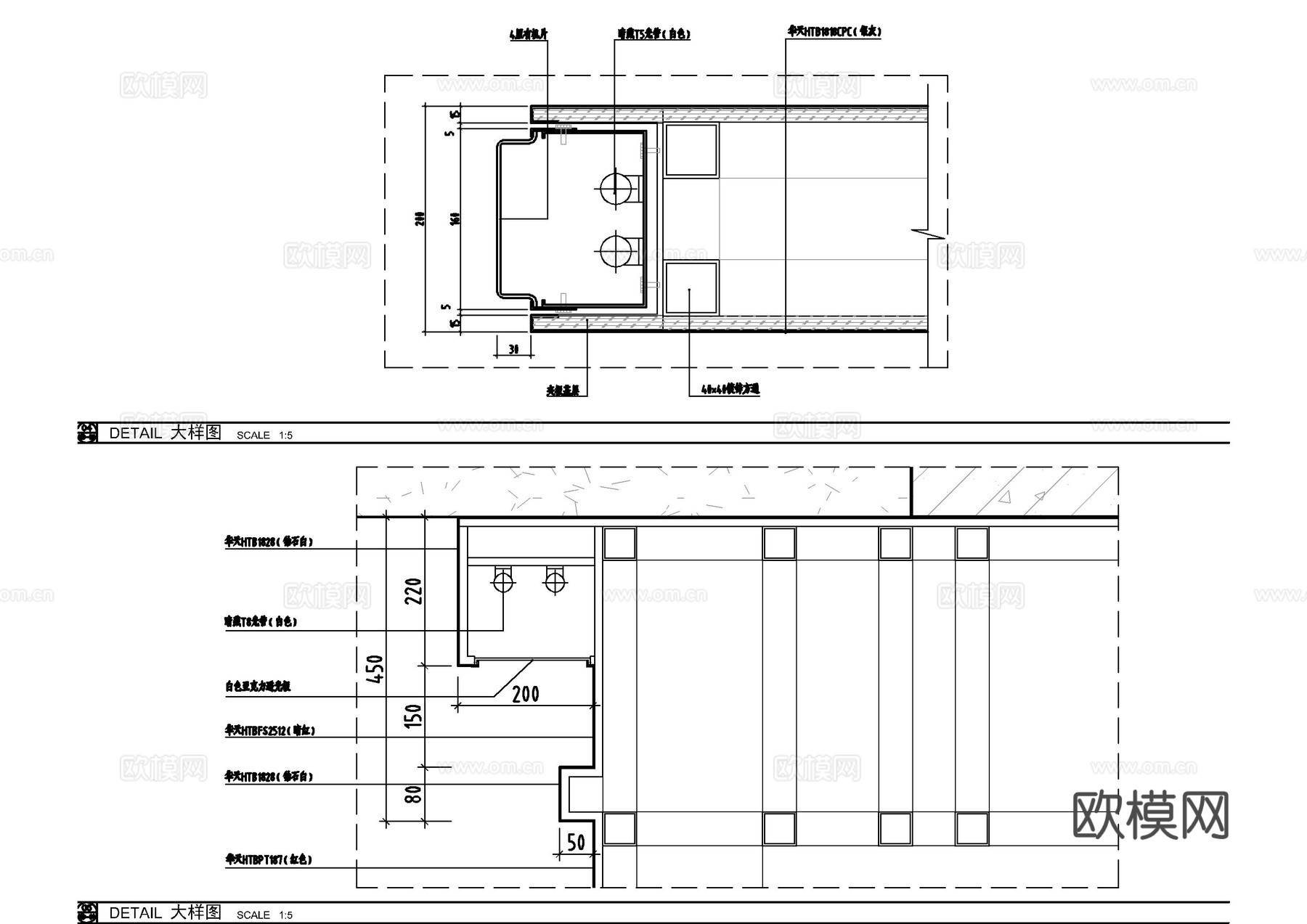 KFC门头外立面大样cad施工图