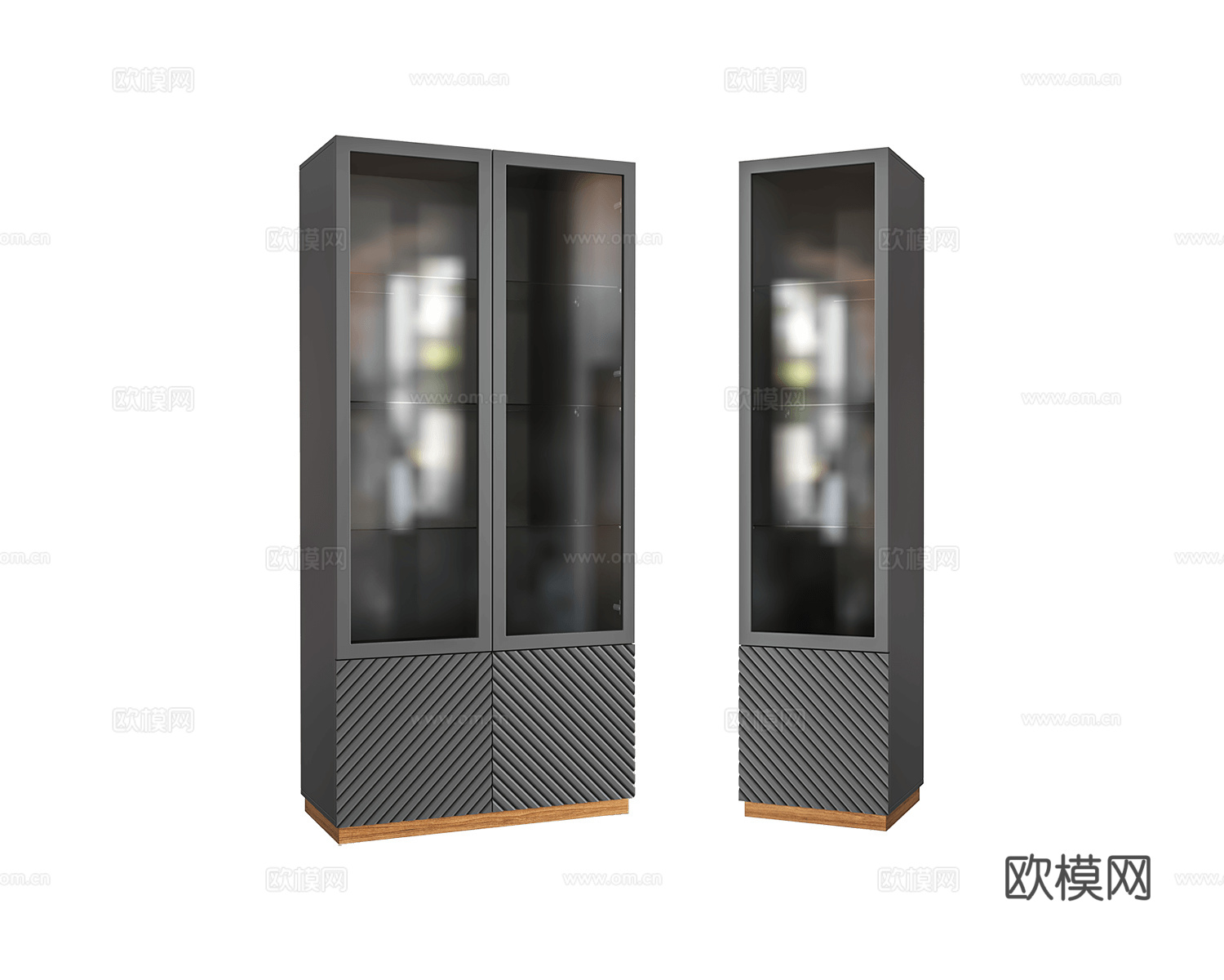 Ambicioni 美式玻璃酒柜3d模型下载