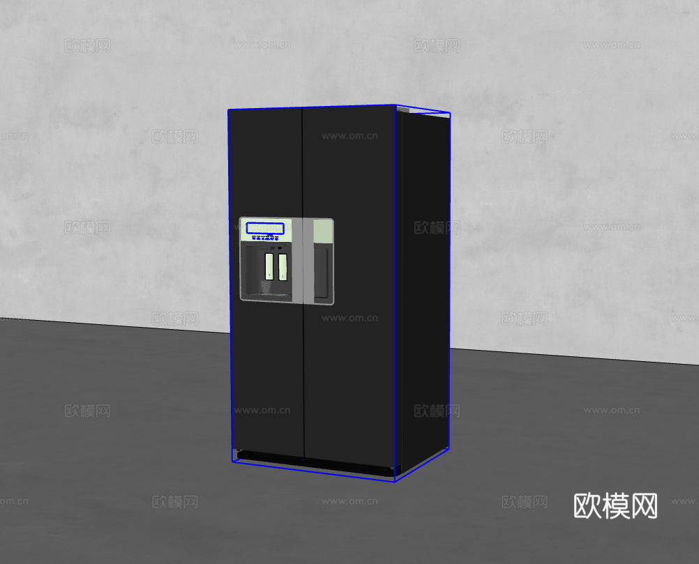 冰箱su模型下载（渲染图2）