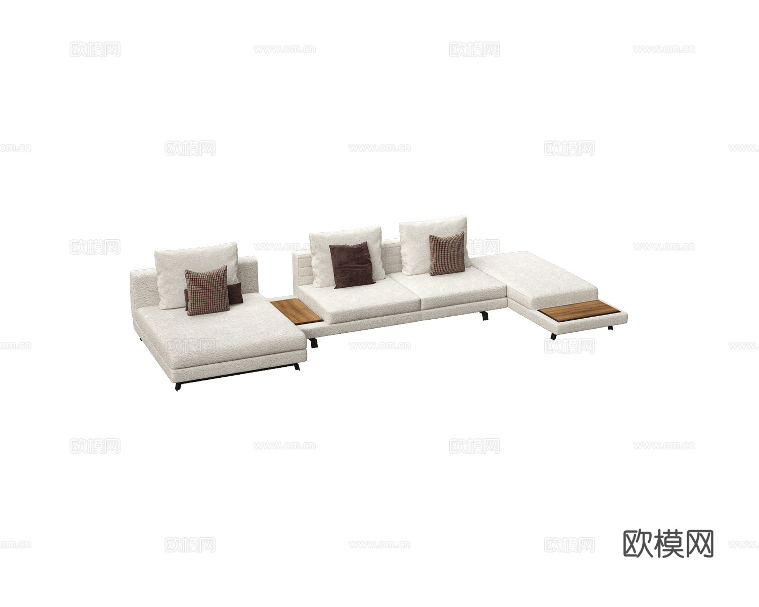 Gyform 转角沙发3d模型下载（渲染图1）