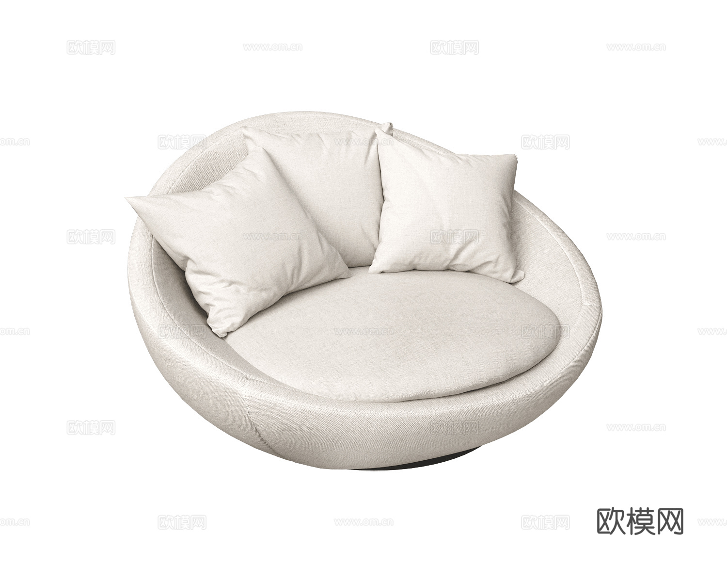 Desiree Italia 意式圆沙发3d模型下载