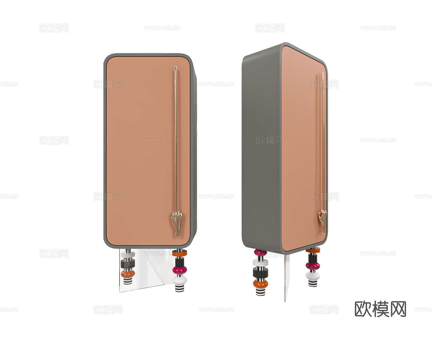 KOOB意式陈列柜 碗柜3d模型下载