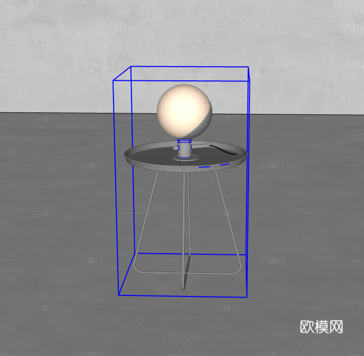 床头柜su模型