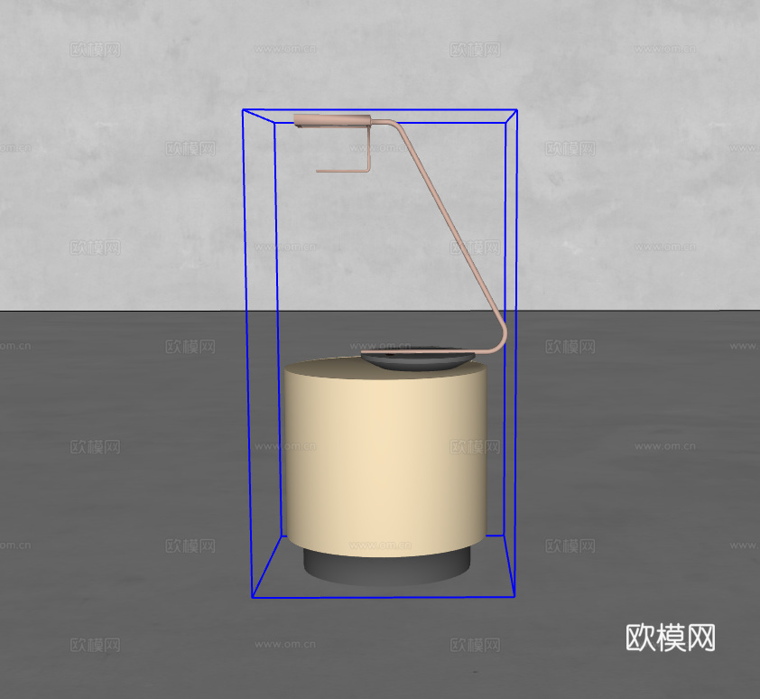 床头柜su模型下载（渲染图2）