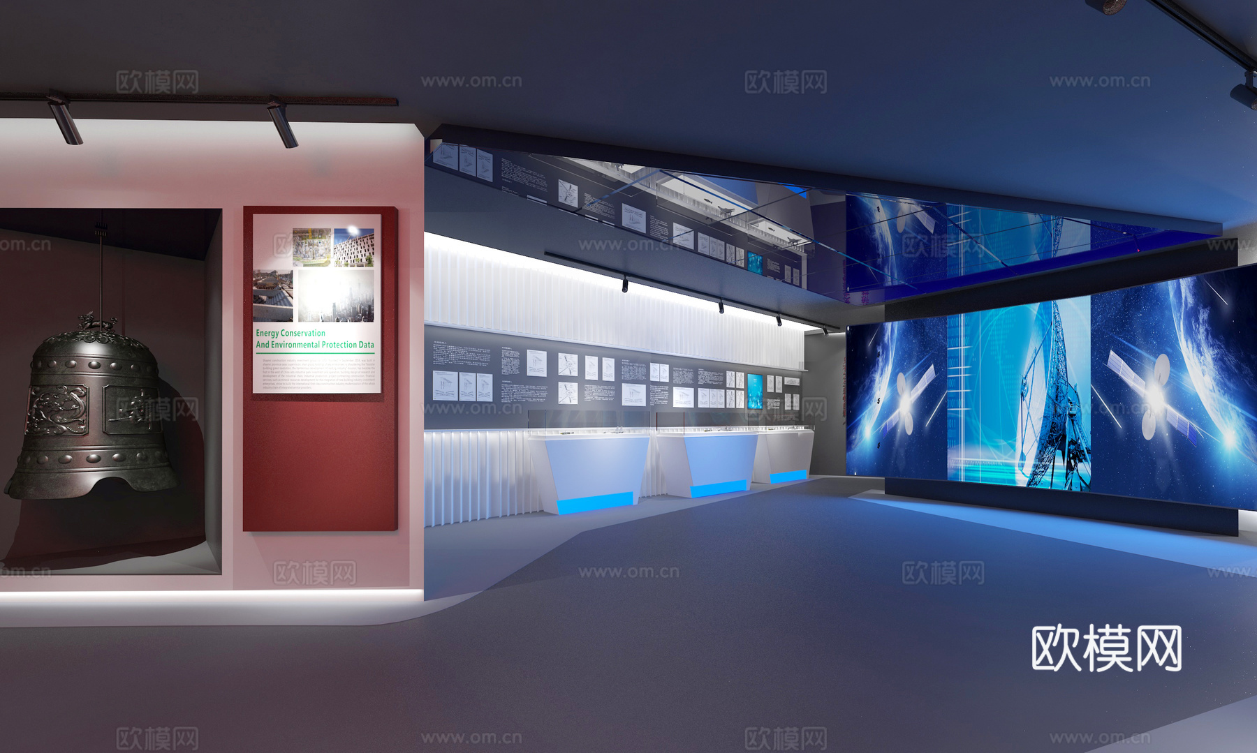 展厅3d模型下载（渲染图8）