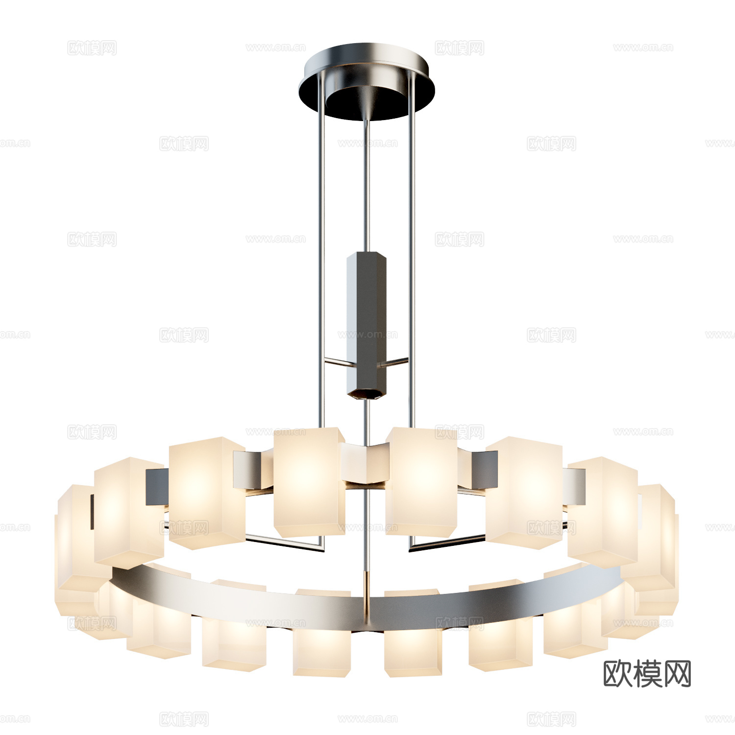 包豪斯吊灯 大吊灯 装饰吊灯 环形吊灯su模型